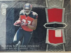 2014 Bowman Sterling Rookie Dual Patch #BSRDR-ASJ Austin Seferian-Jenkins