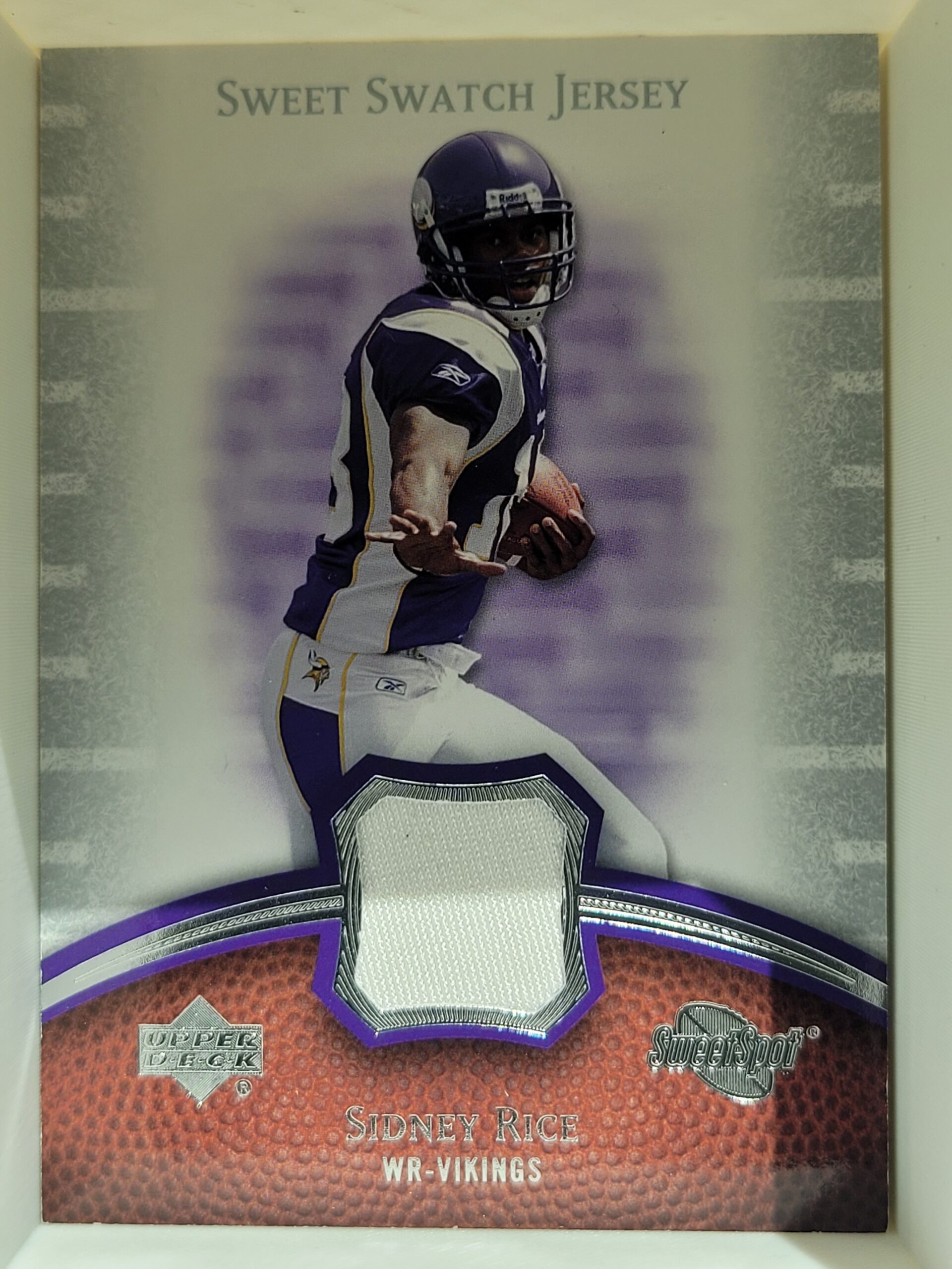 2007 Upper Deck Sweet Spot Sweet Swatch Jersey #SS-SR Sidney Rice