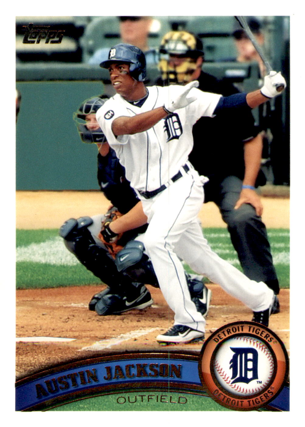 2011 Topps #345a Austin Jackson