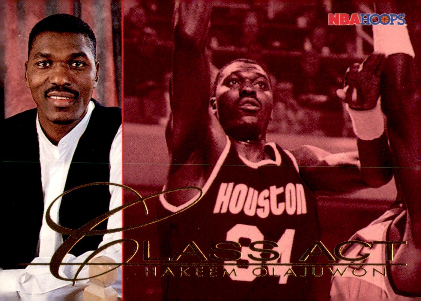 1995-96 Hoops #241 Hakeem Olajuwon