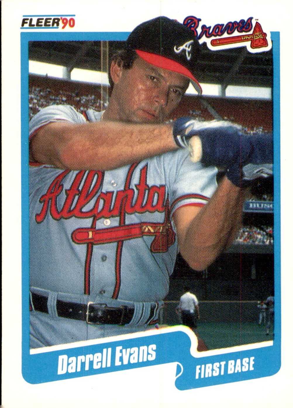 1990 Fleer #581b Darrell Evans