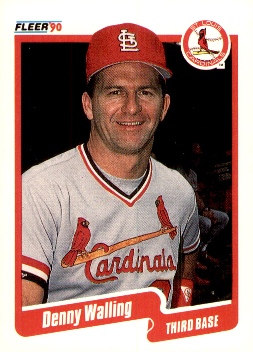 1990 Fleer #263b Denny Walling