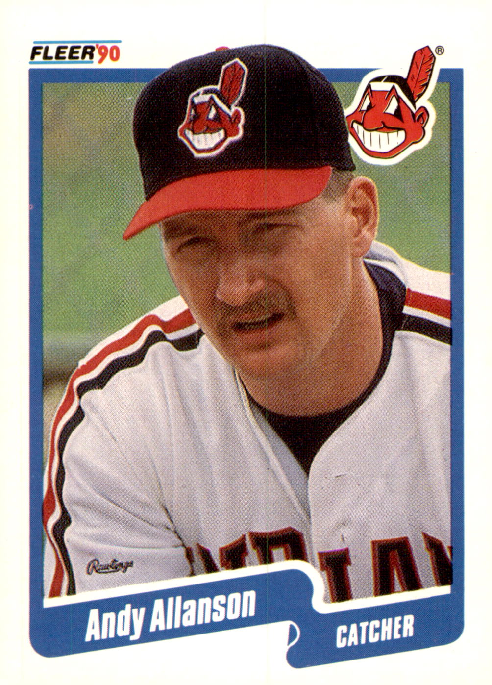 1990 Fleer #483b Andy Allanson