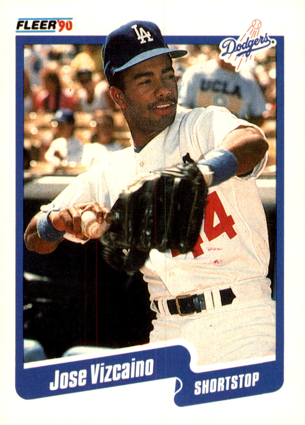 1990 Fleer #410b Jose Vizcaino