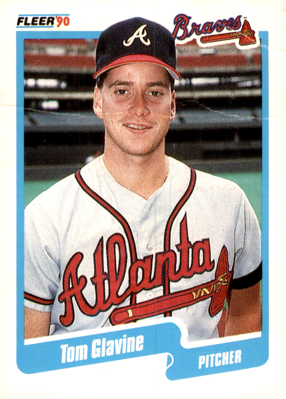 1990 Fleer #583b Tom Glavine