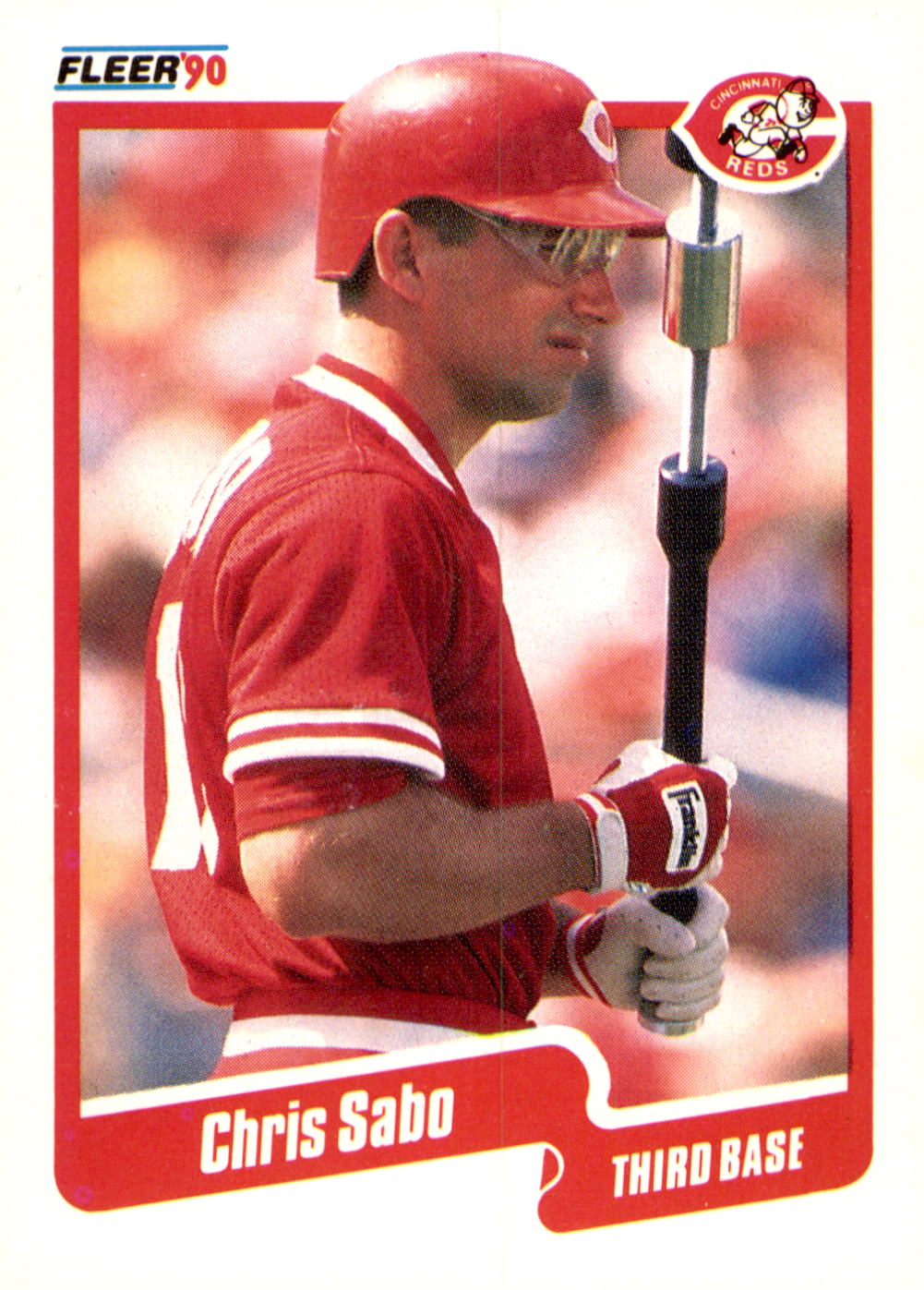 1990 Fleer #433b Chris Sabo