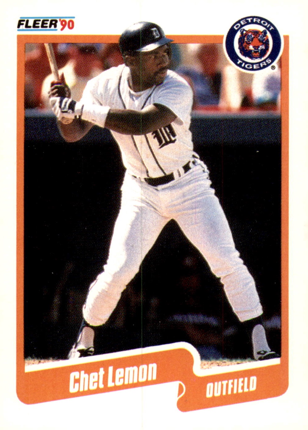 1990 Fleer #608 Chet Lemon