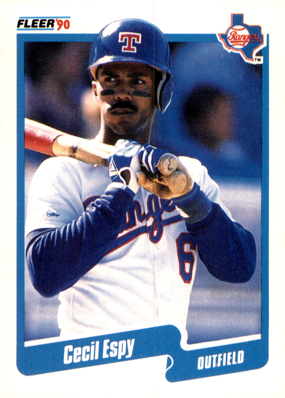 1990 Fleer #295b Cecil Espy