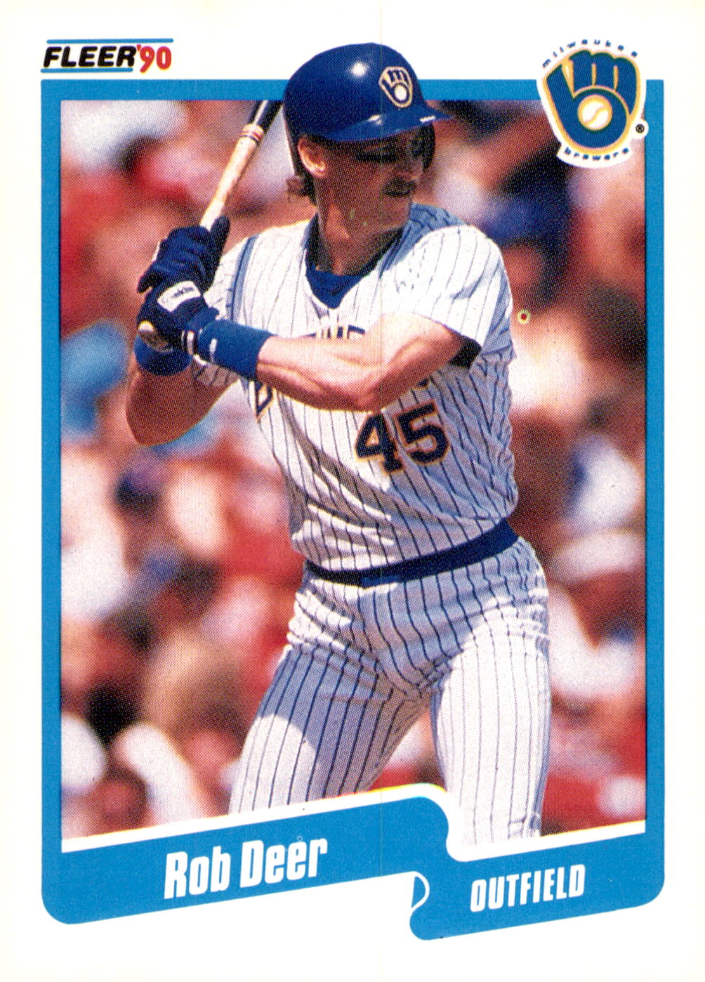 1990 Fleer #320b Rob Deer