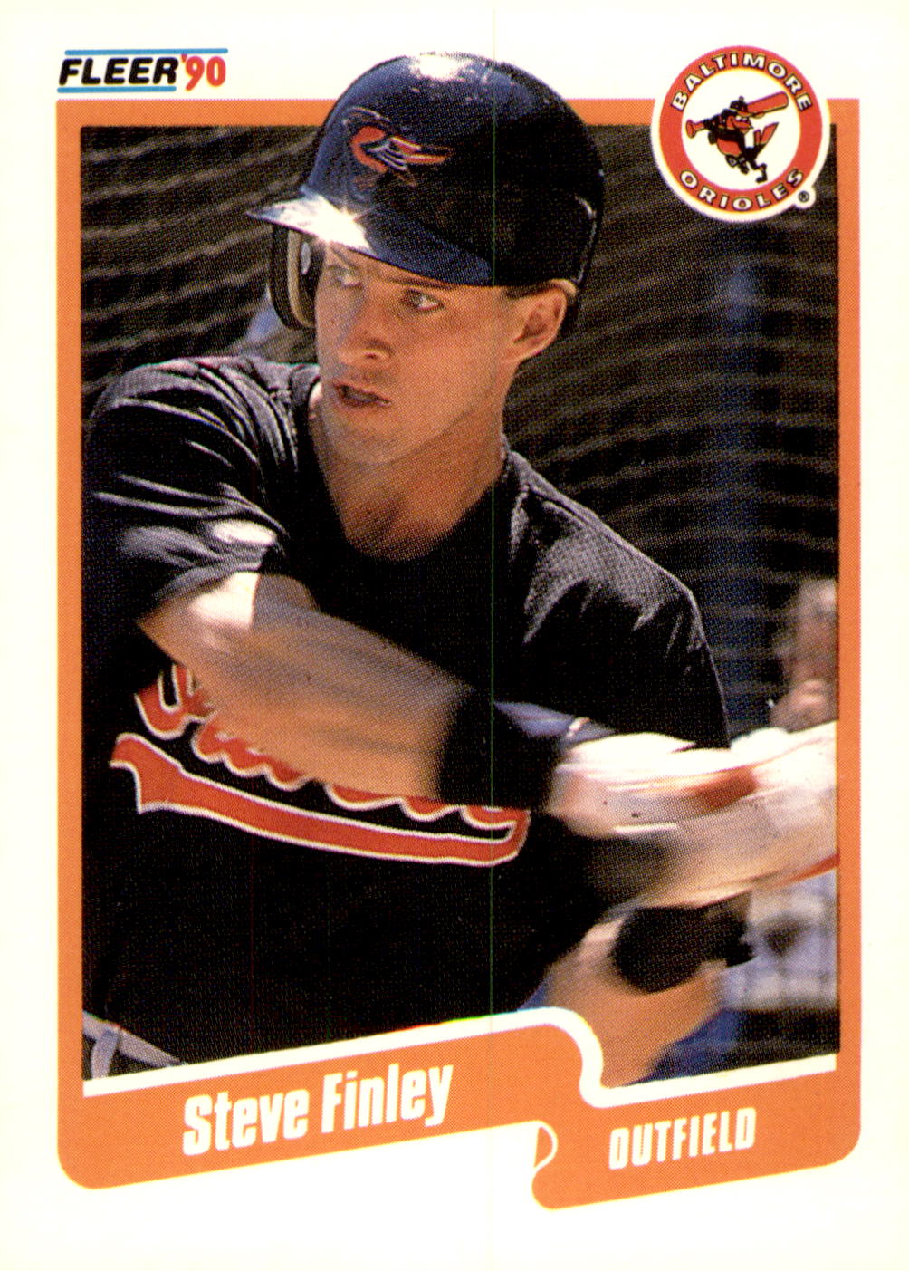 1990 Fleer Canadian #176 Steve Finley