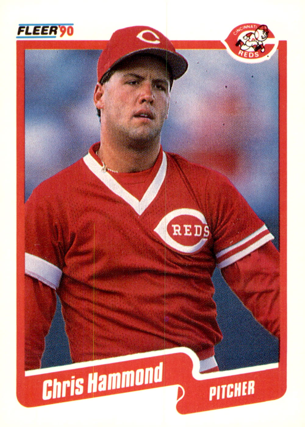 1990 Fleer #421b Chris Hammond