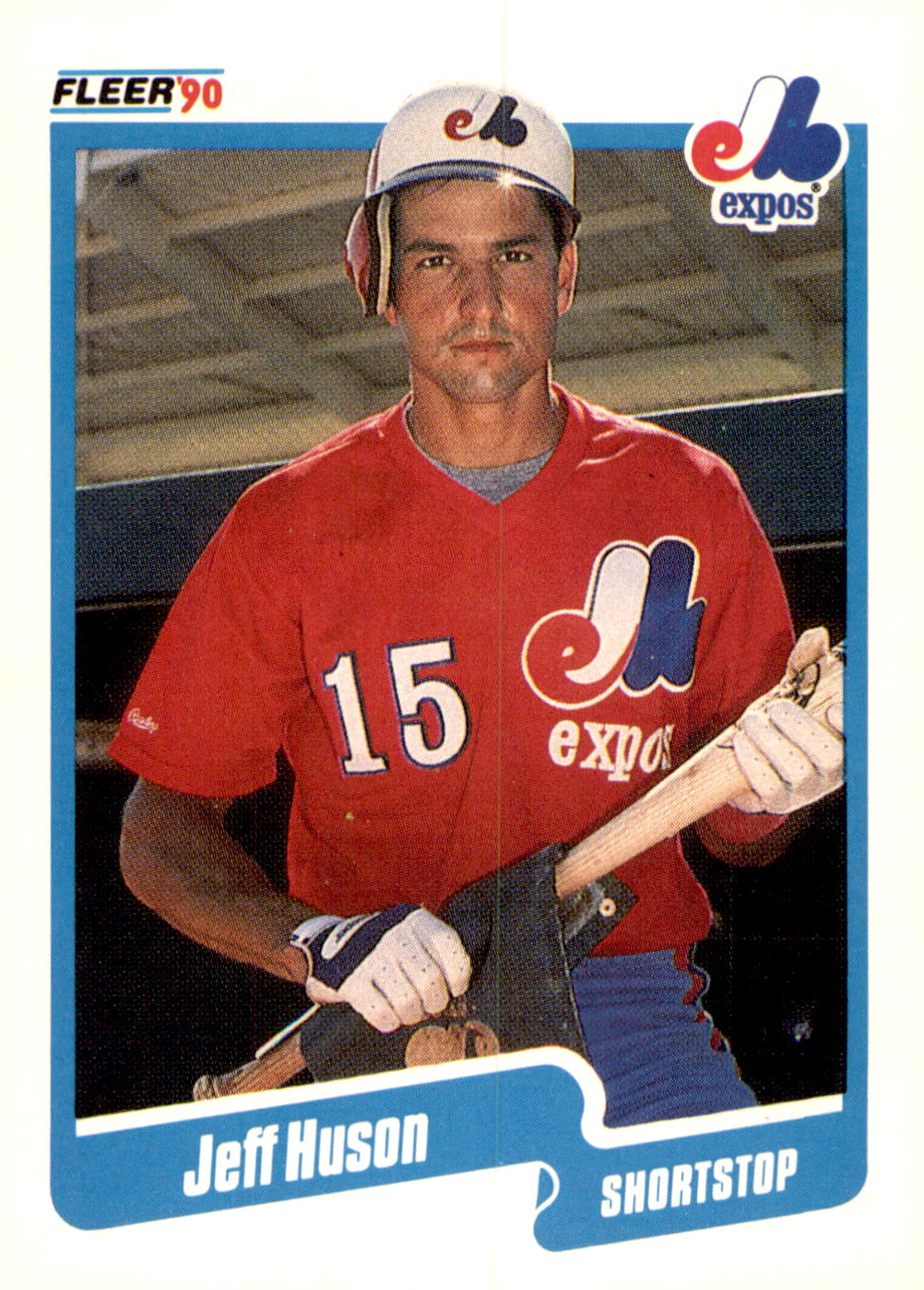 1990 Fleer #350b Jeff Huson