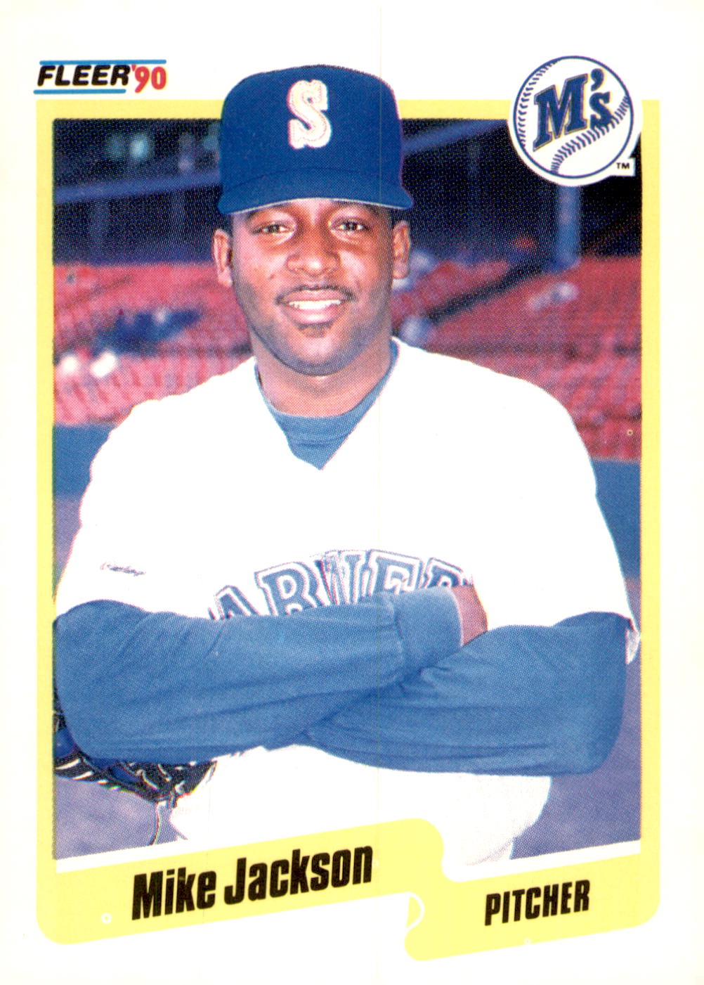 1990 Fleer #517b Mike Jackson