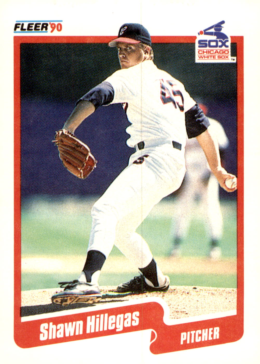 1990 Fleer #535b Shawn Hillegas