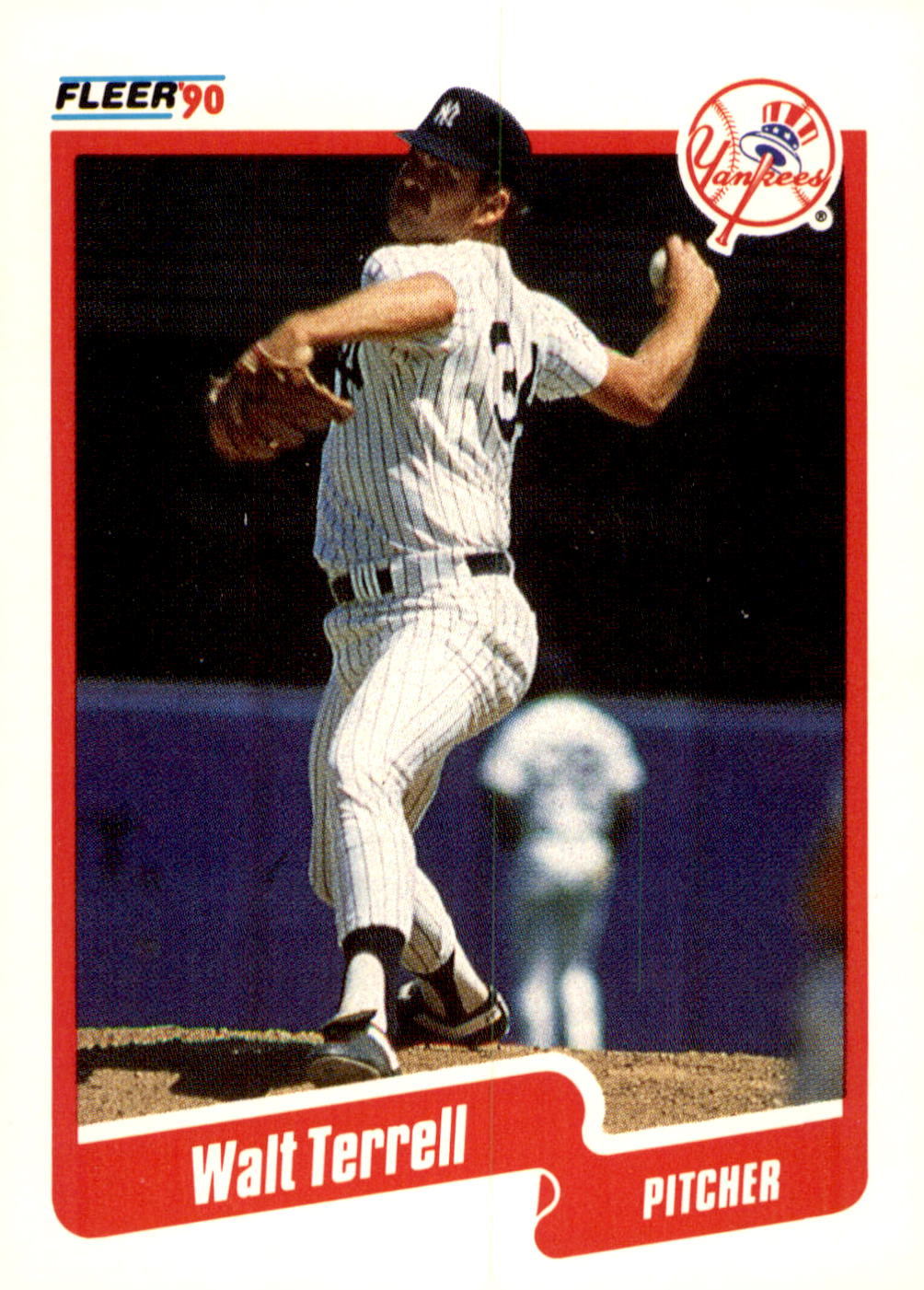 1990 Fleer #457b Walt Terrell