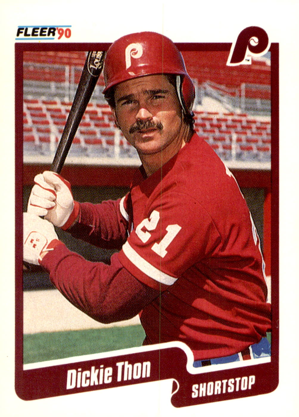 1990 Fleer #573 Dickie Thon