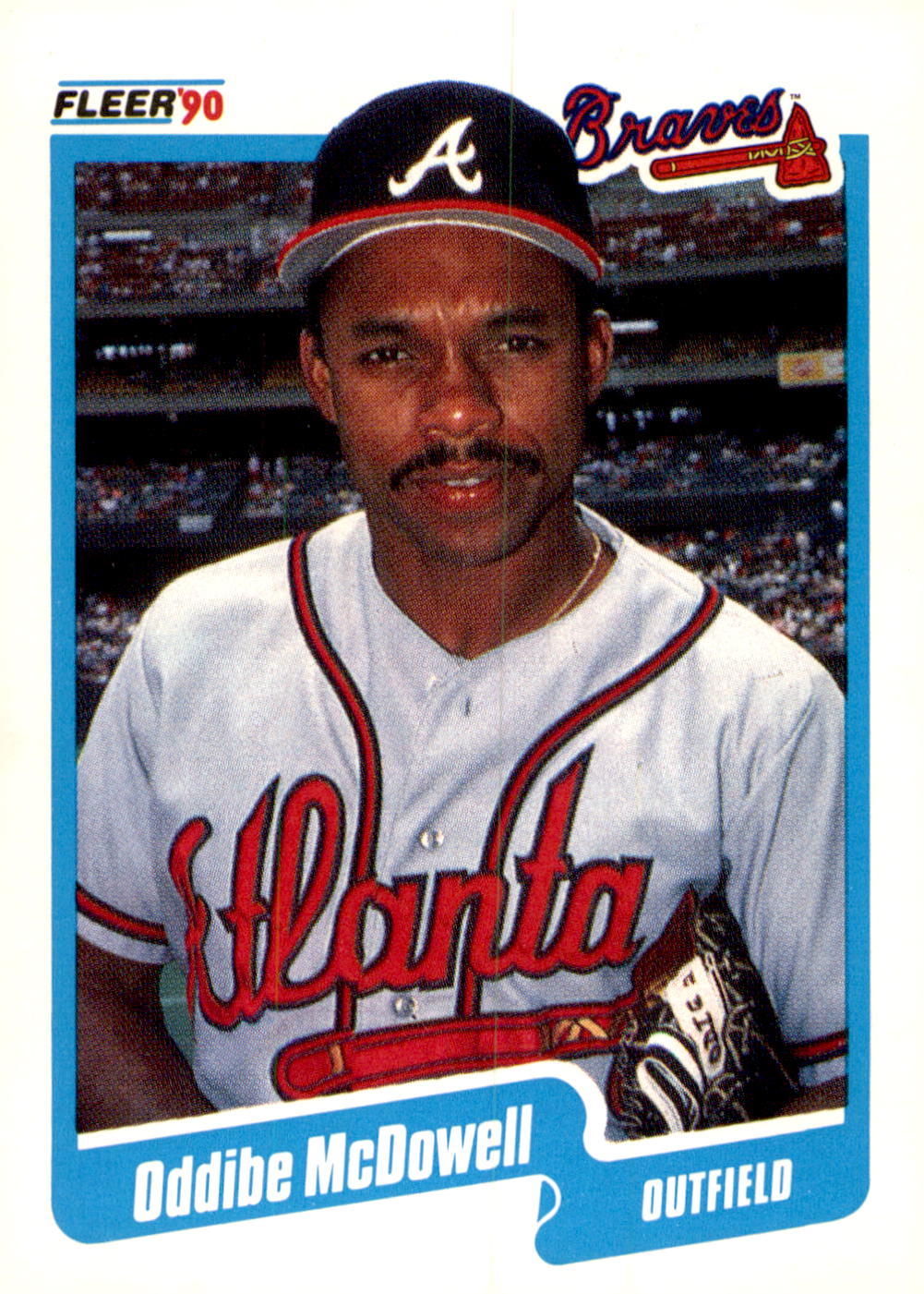 1990 Fleer #589b Oddibe McDowell