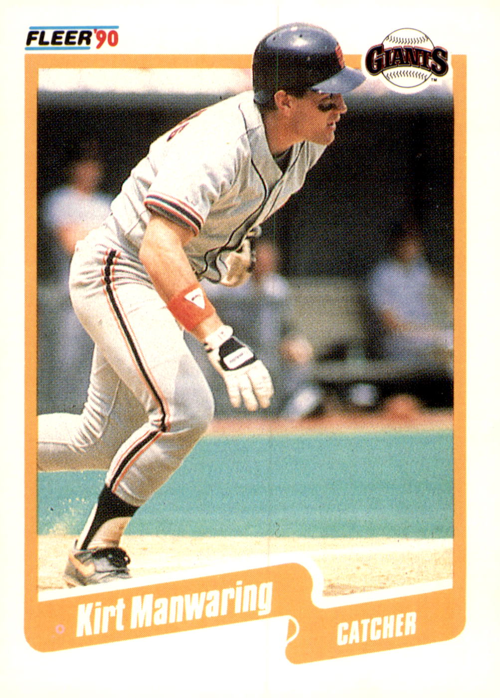 1990 Fleer #63 Kirt Manwaring
