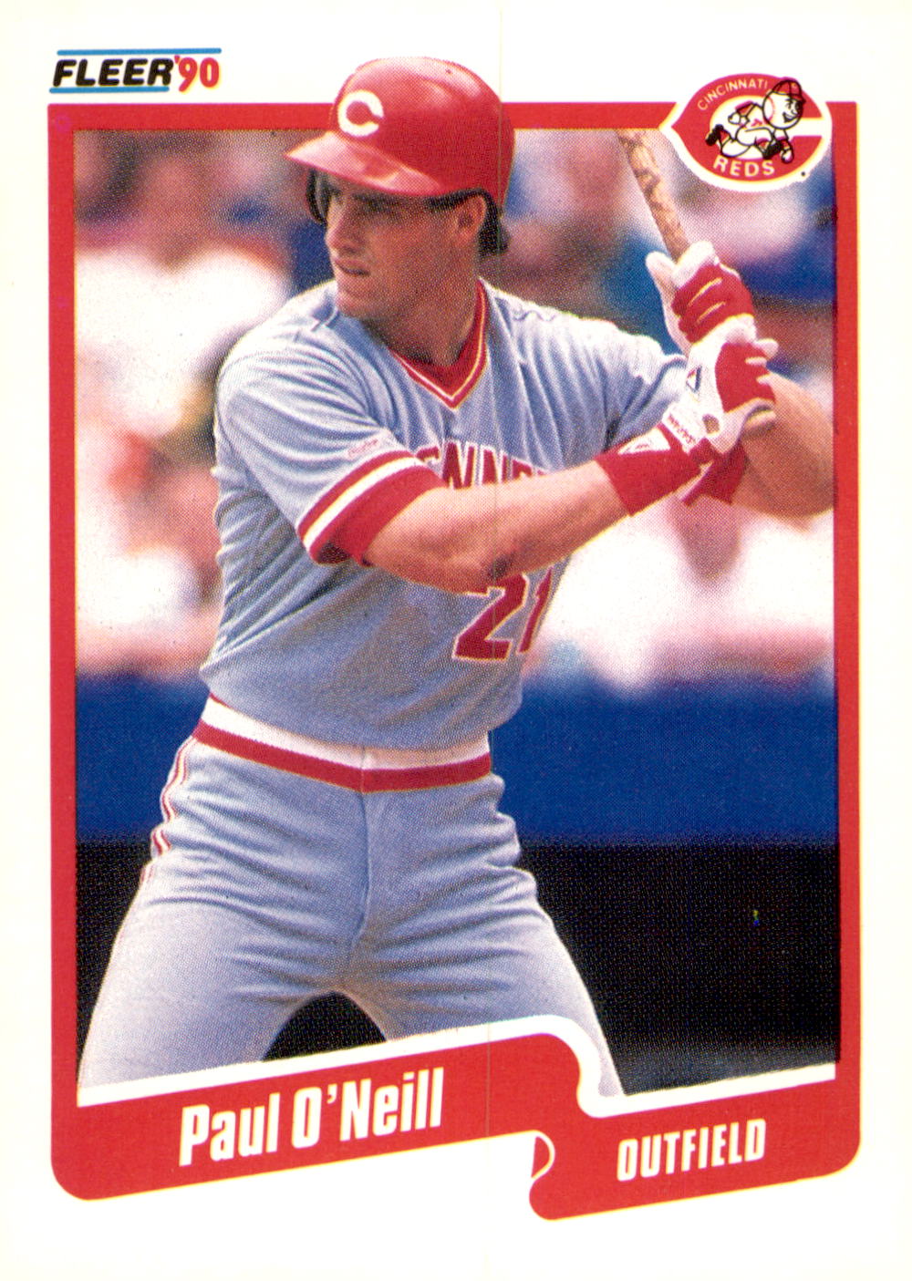 1990 Fleer #427b Paul O'Neill