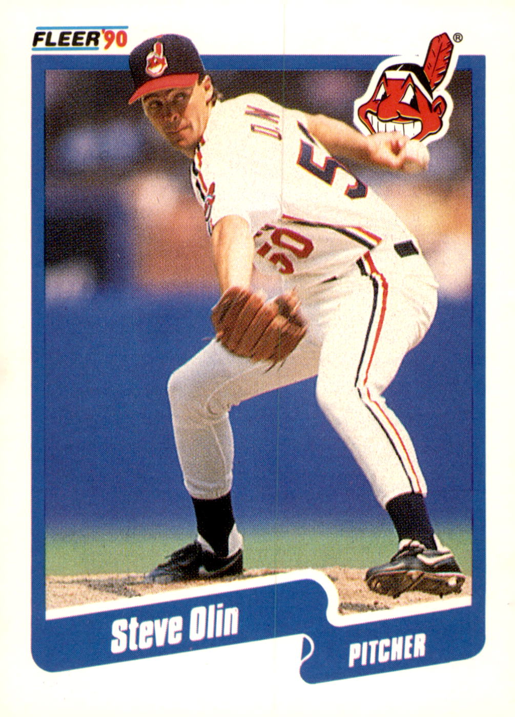 1990 Fleer #499 Steve Olin