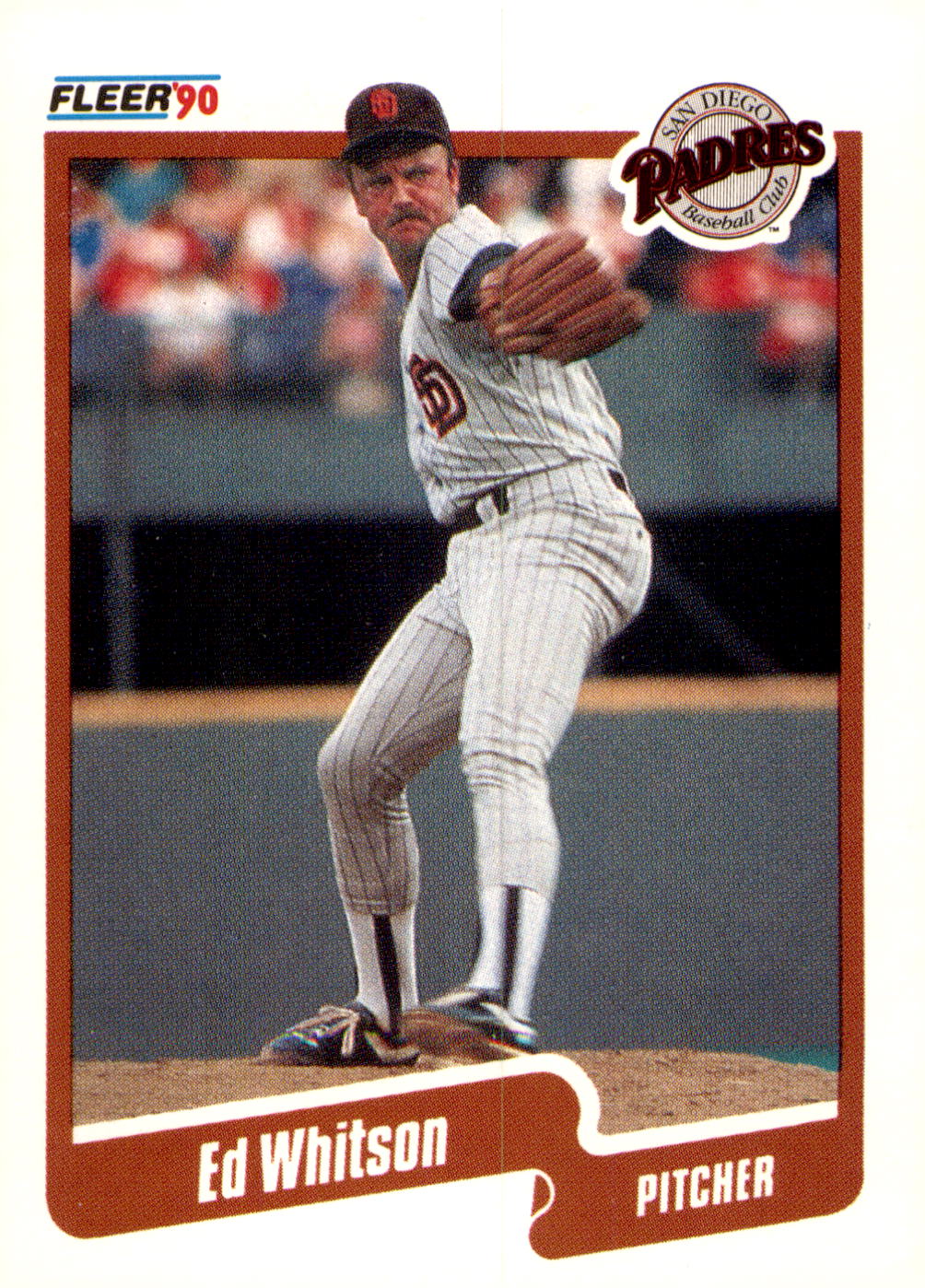 1990 Fleer #171b Ed Whitson