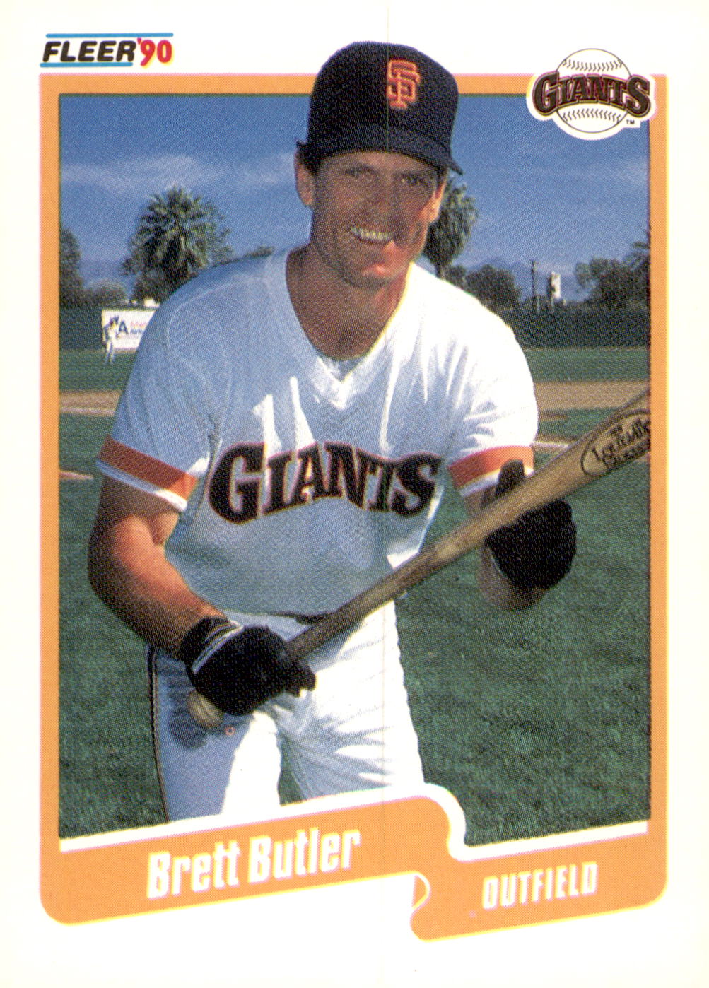 1990 Fleer #53b Brett Butler