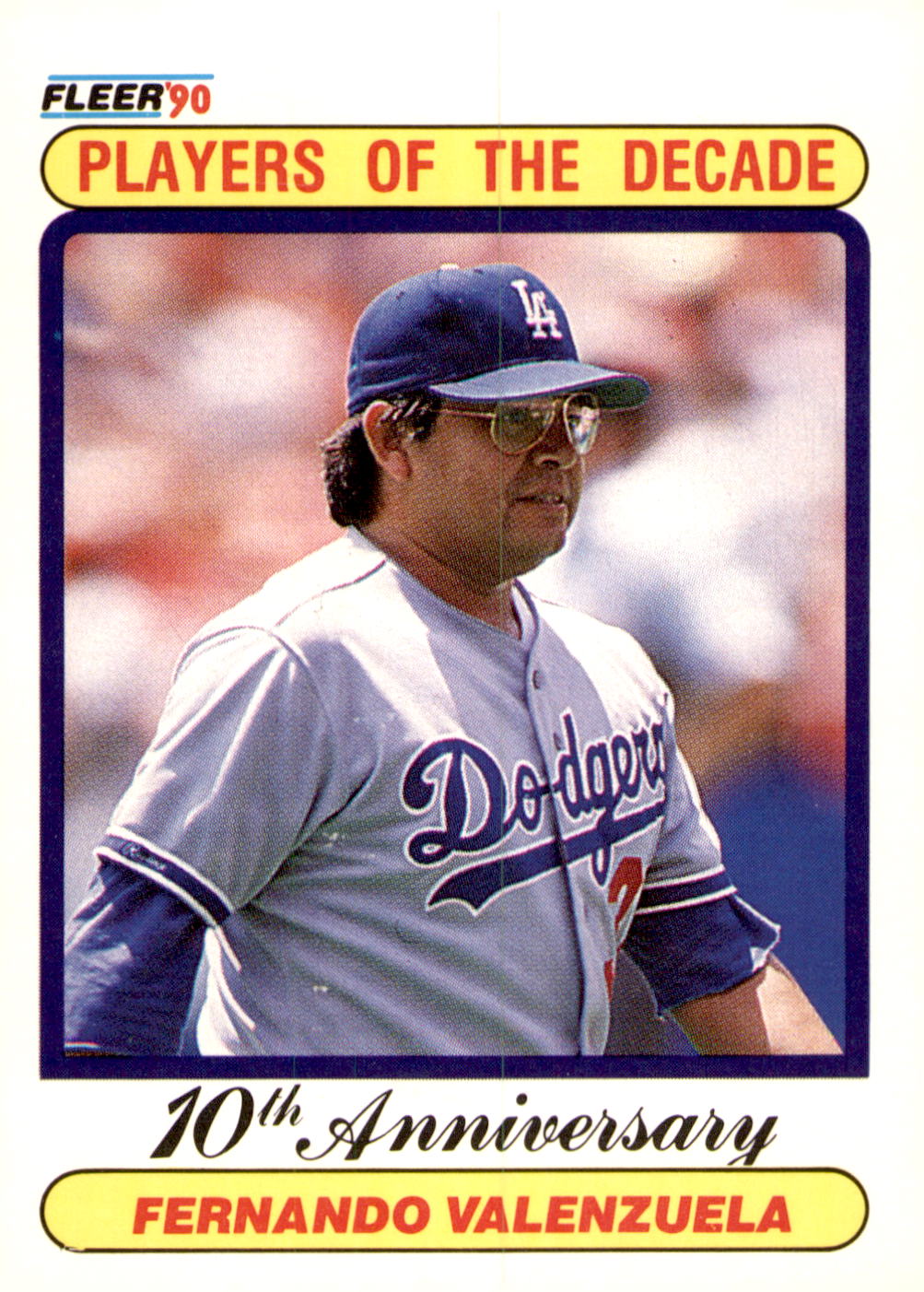 1990 Fleer #622b Fernando Valenzuela