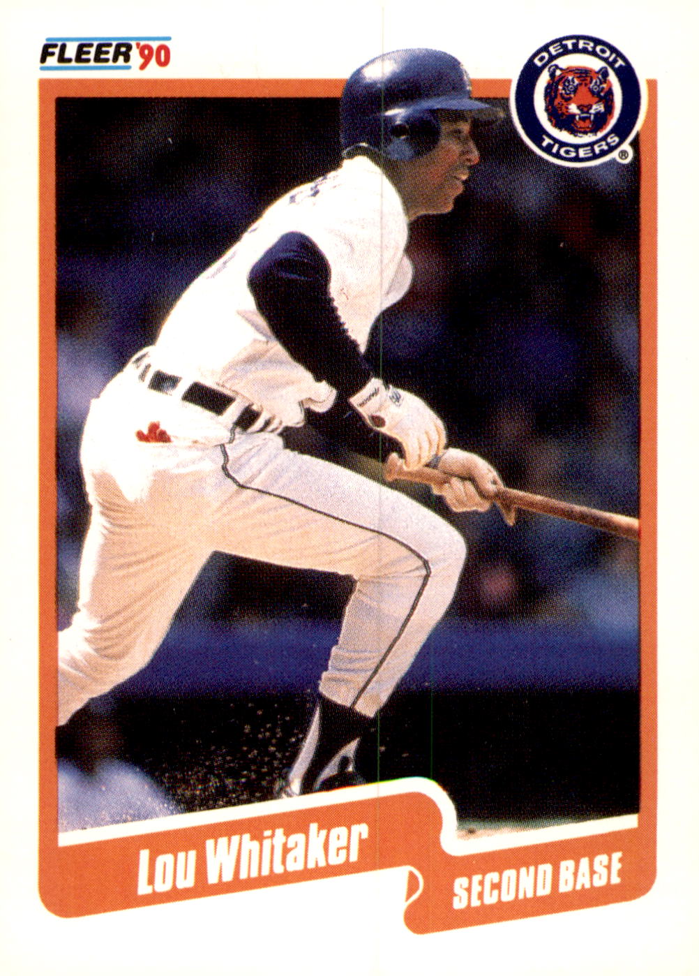 1990 Fleer #619b Lou Whitaker