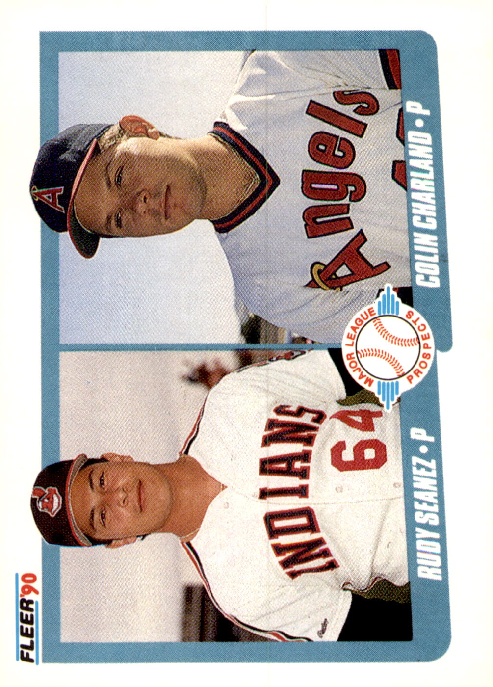 1990 Fleer #640b Rudy Seanez / Colin Charland