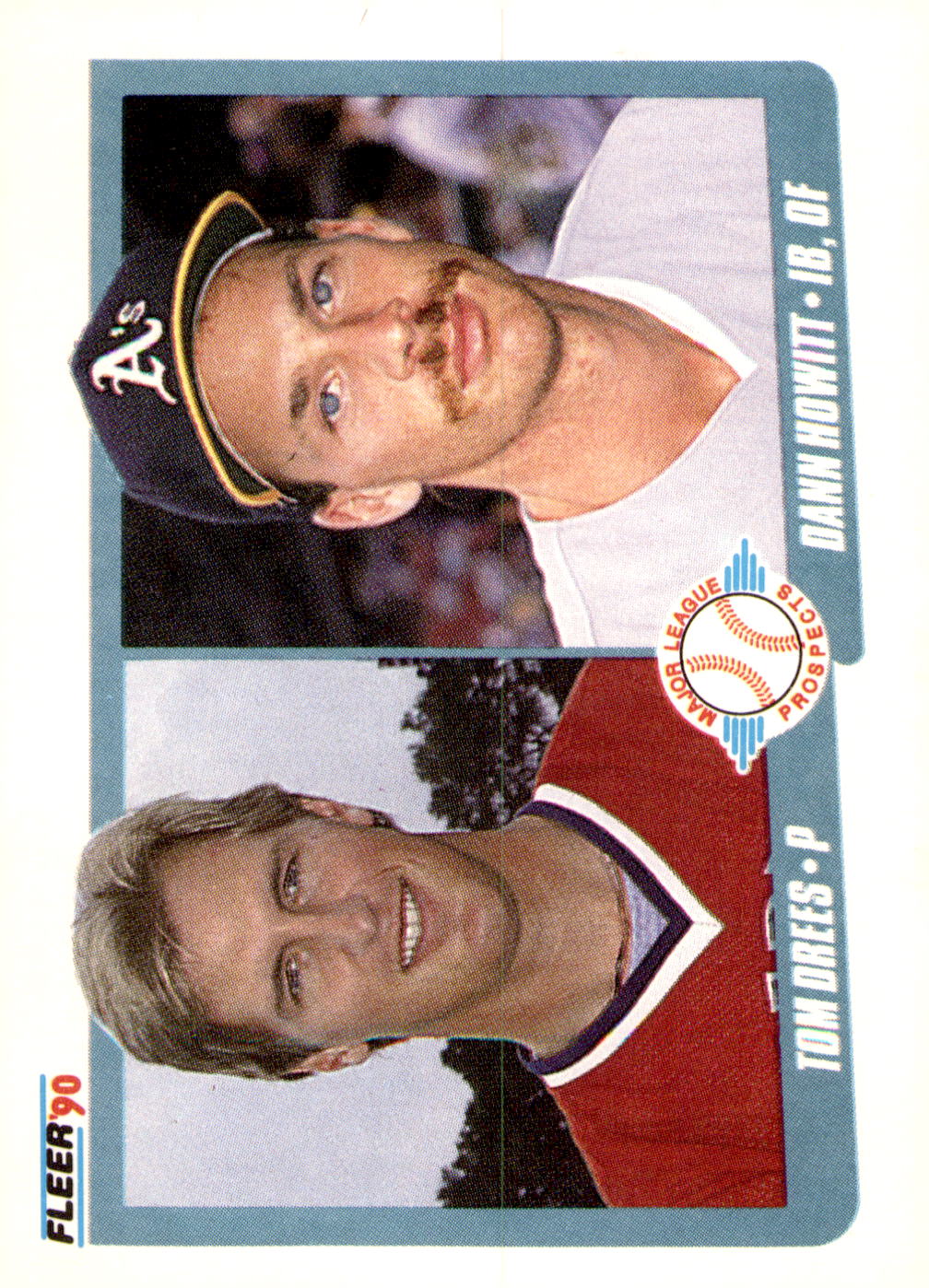 1990 Fleer #644b Tom Drees / Dann Howitt