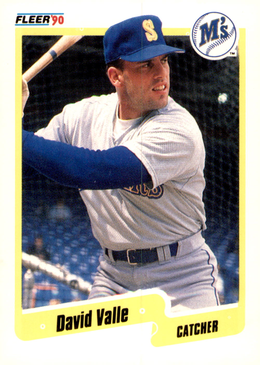 1990 Fleer #527b Dave Valle