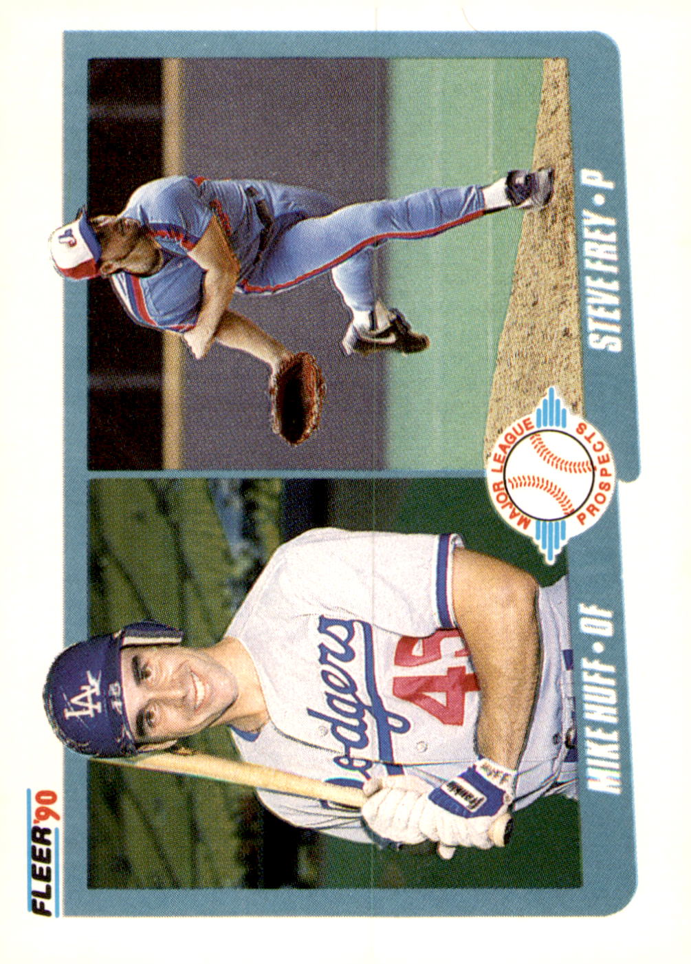 1990 Fleer #649 Mike Huff / Steve Frey