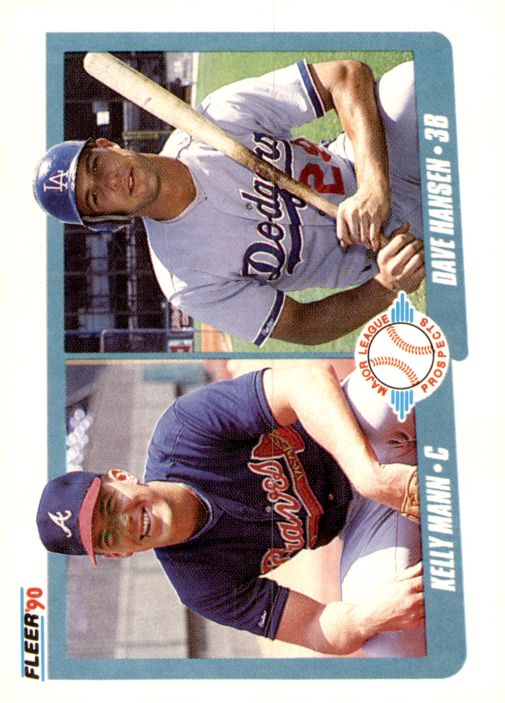 1990 Fleer #642b Kelly Mann / Dave Hansen