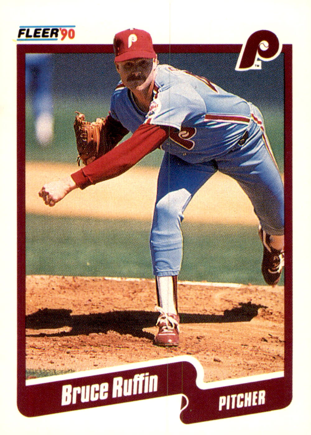 1990 Fleer #572b Bruce Ruffin