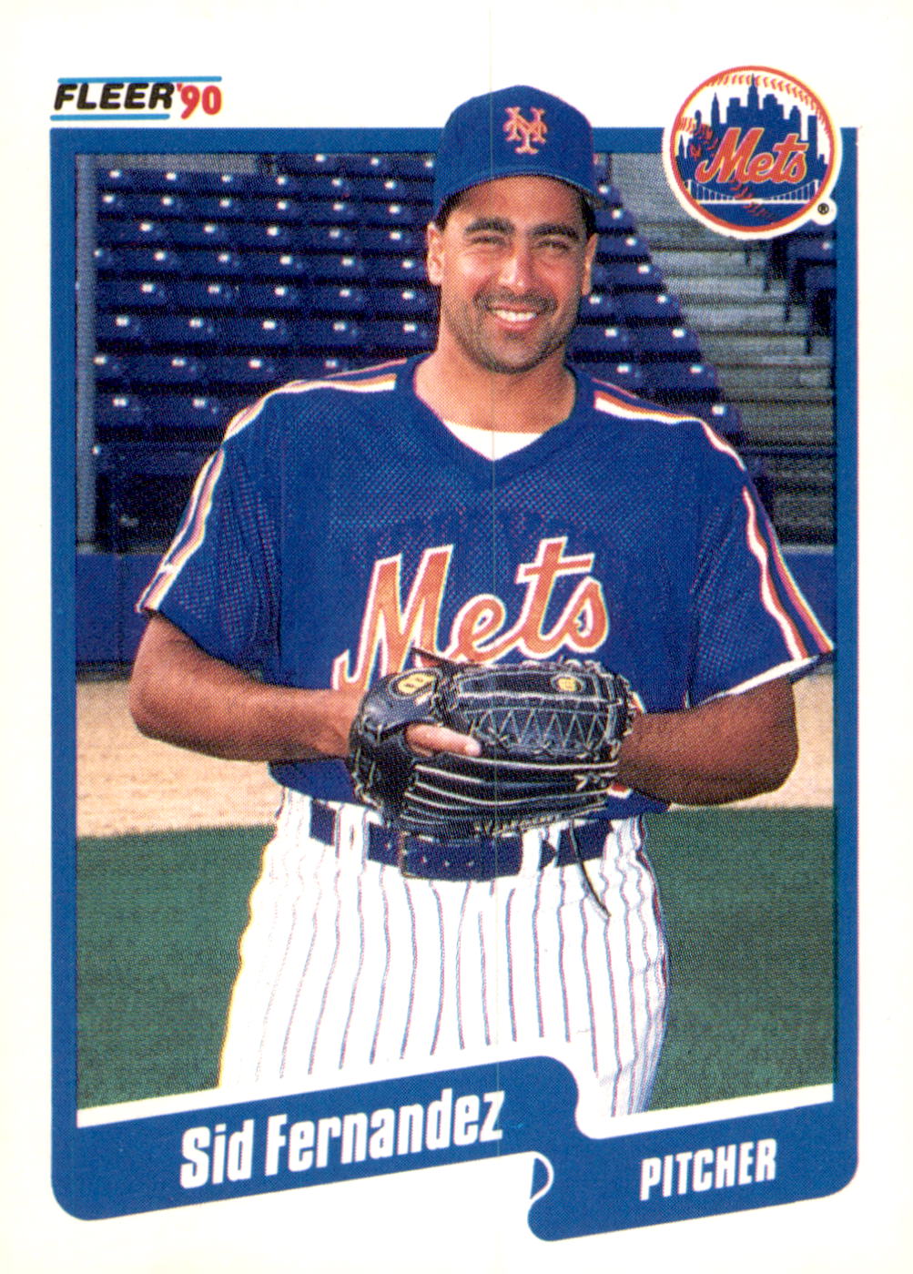 1990 Fleer #203b Sid Fernandez
