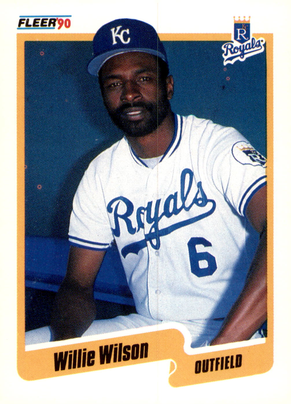 1990 Fleer #123 Willie Wilson