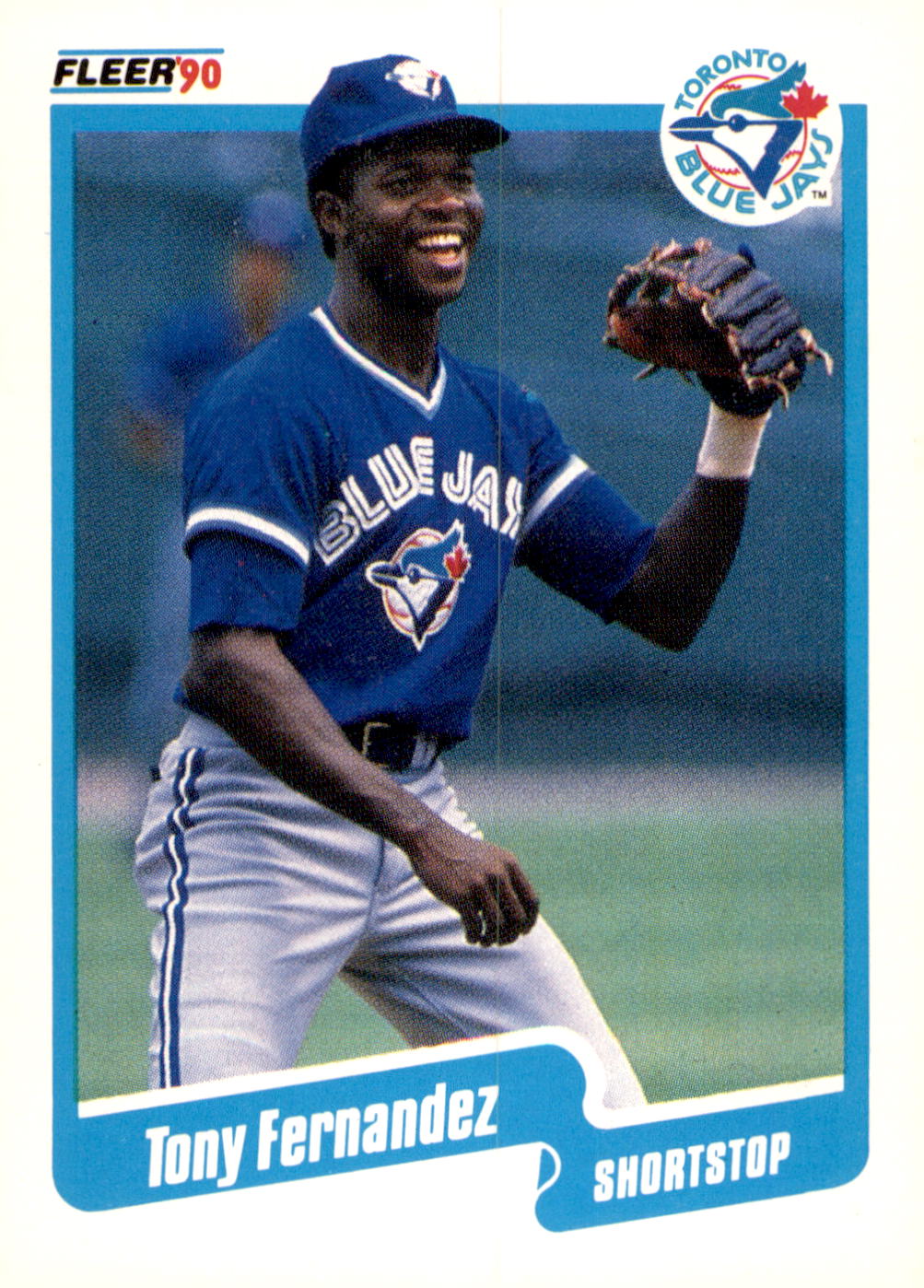 1990 Fleer #80b Tony Fernandez
