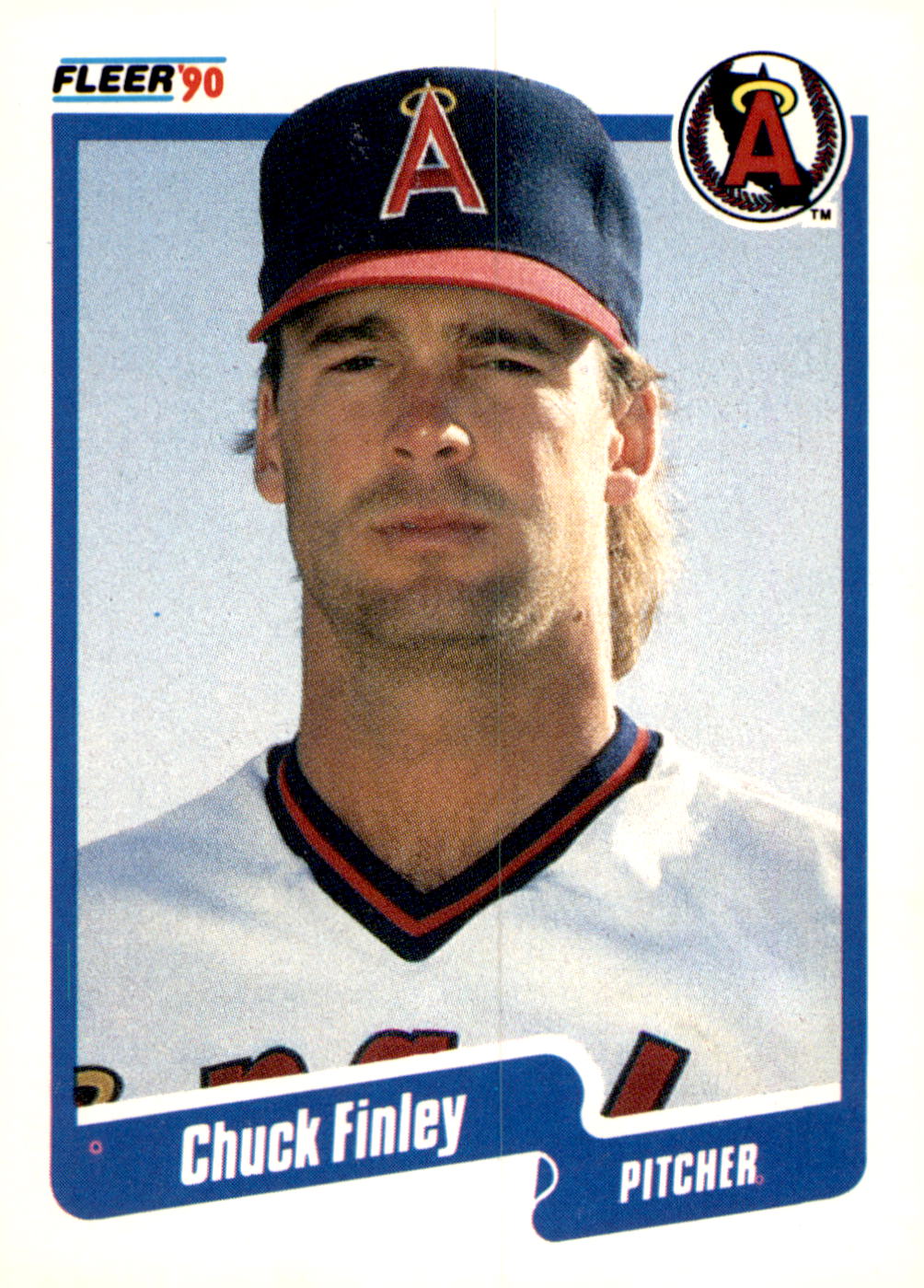 1990 Fleer #132b Chuck Finley