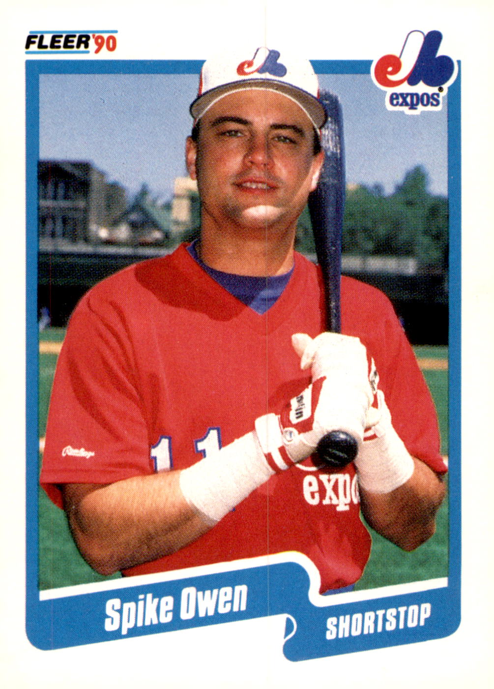 1990 Fleer #357b Spike Owen