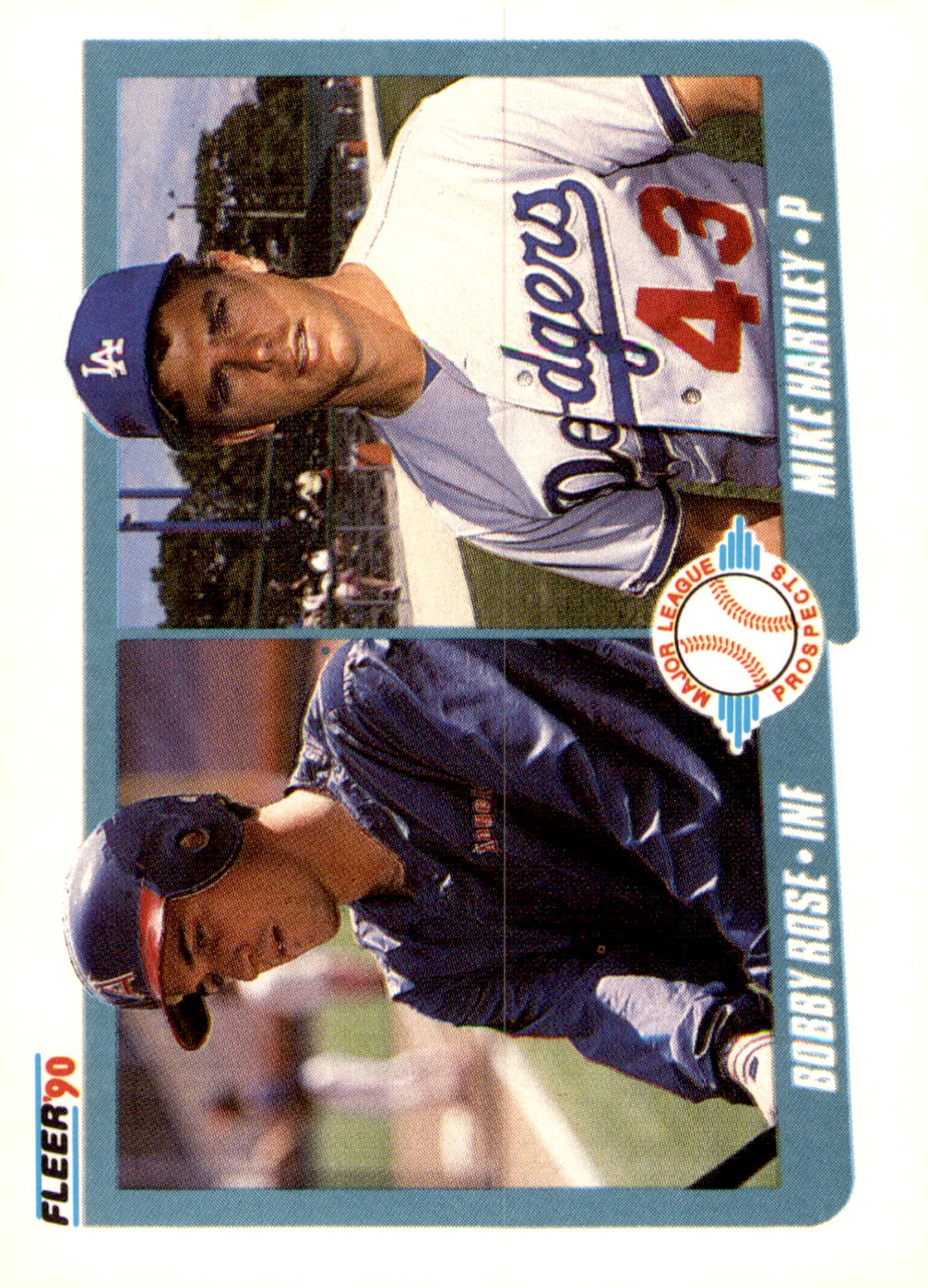 1990 Fleer #651 Bobby Rose / Mike Hartley