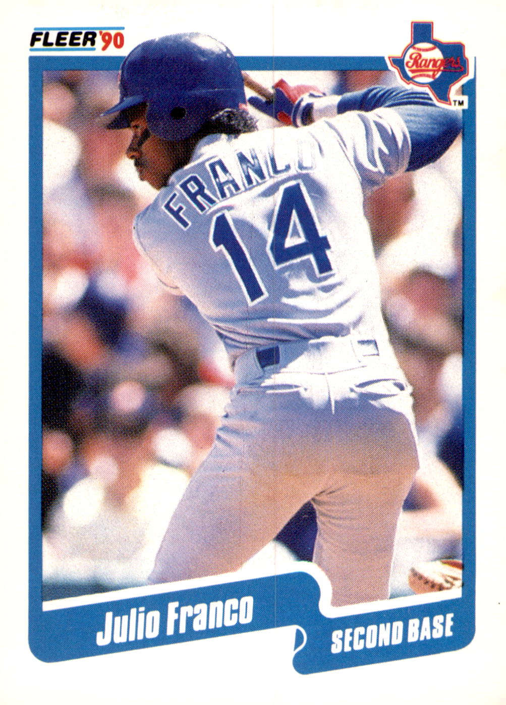 1990 Fleer Canadian #296 Julio Franco