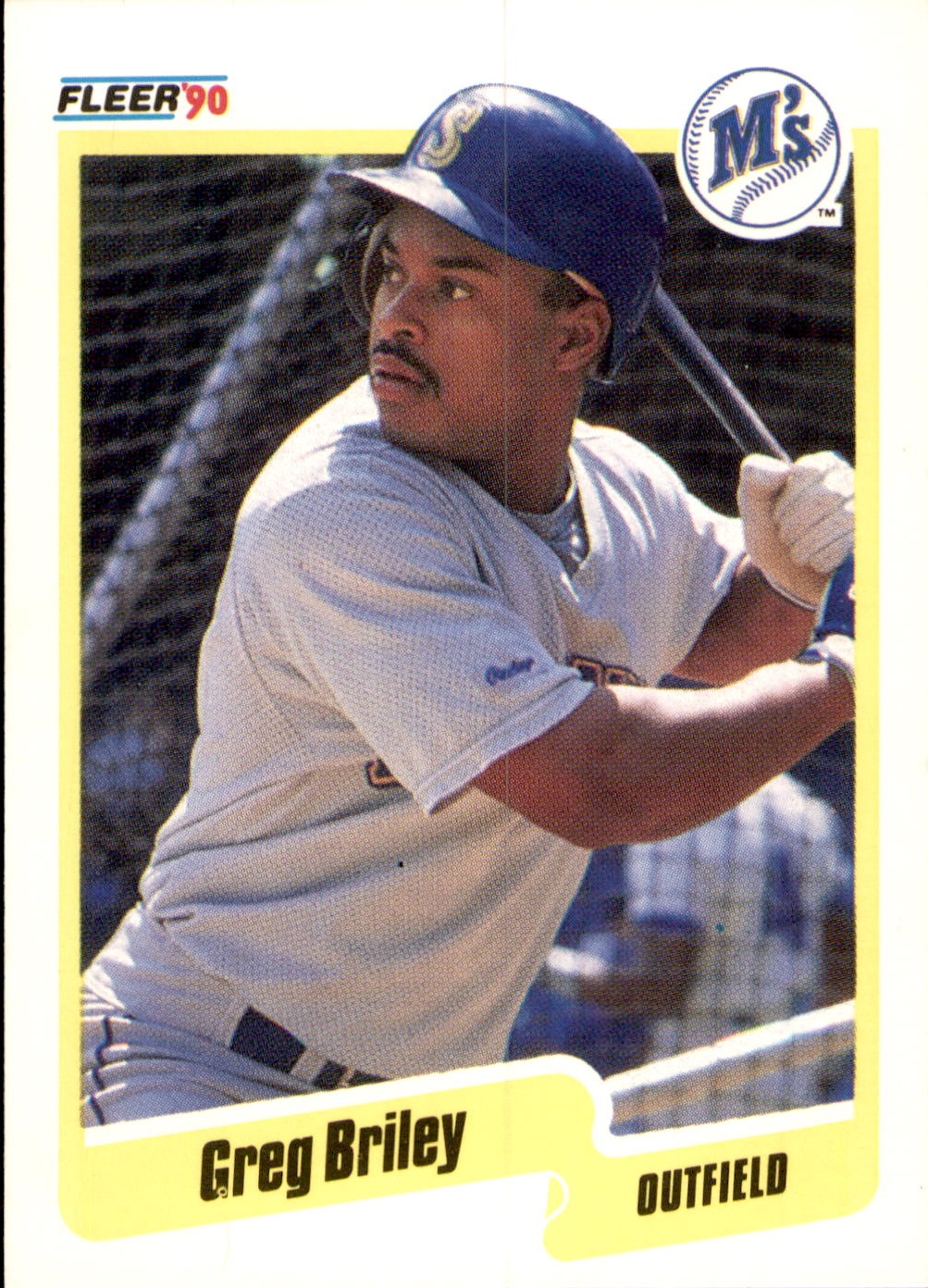 1990 Fleer #507b Greg Briley
