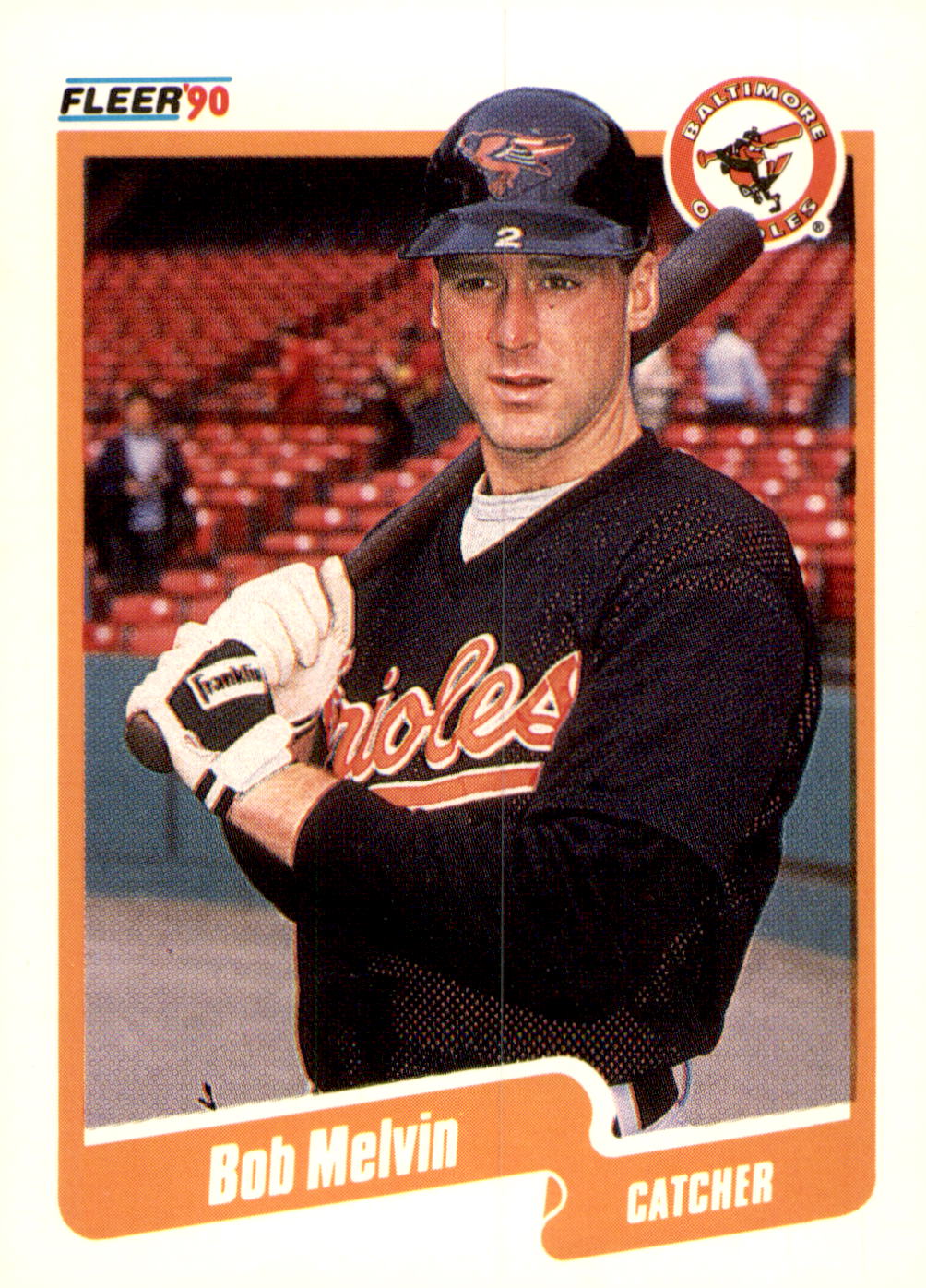 1990 Fleer #181 Bob Melvin