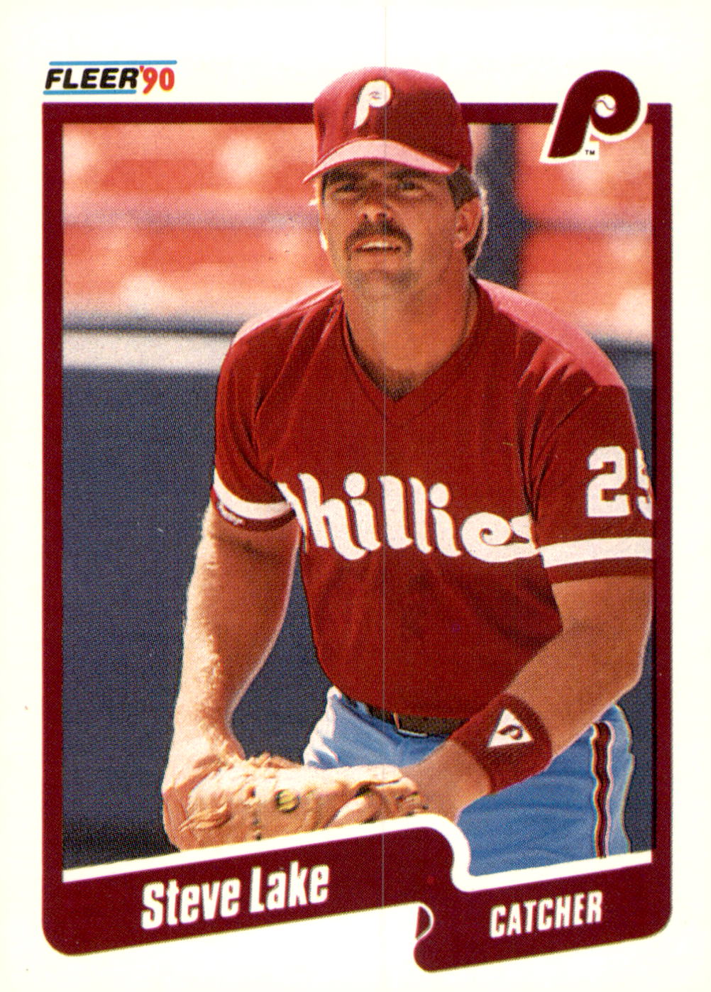 1990 Fleer #566 Steve Lake