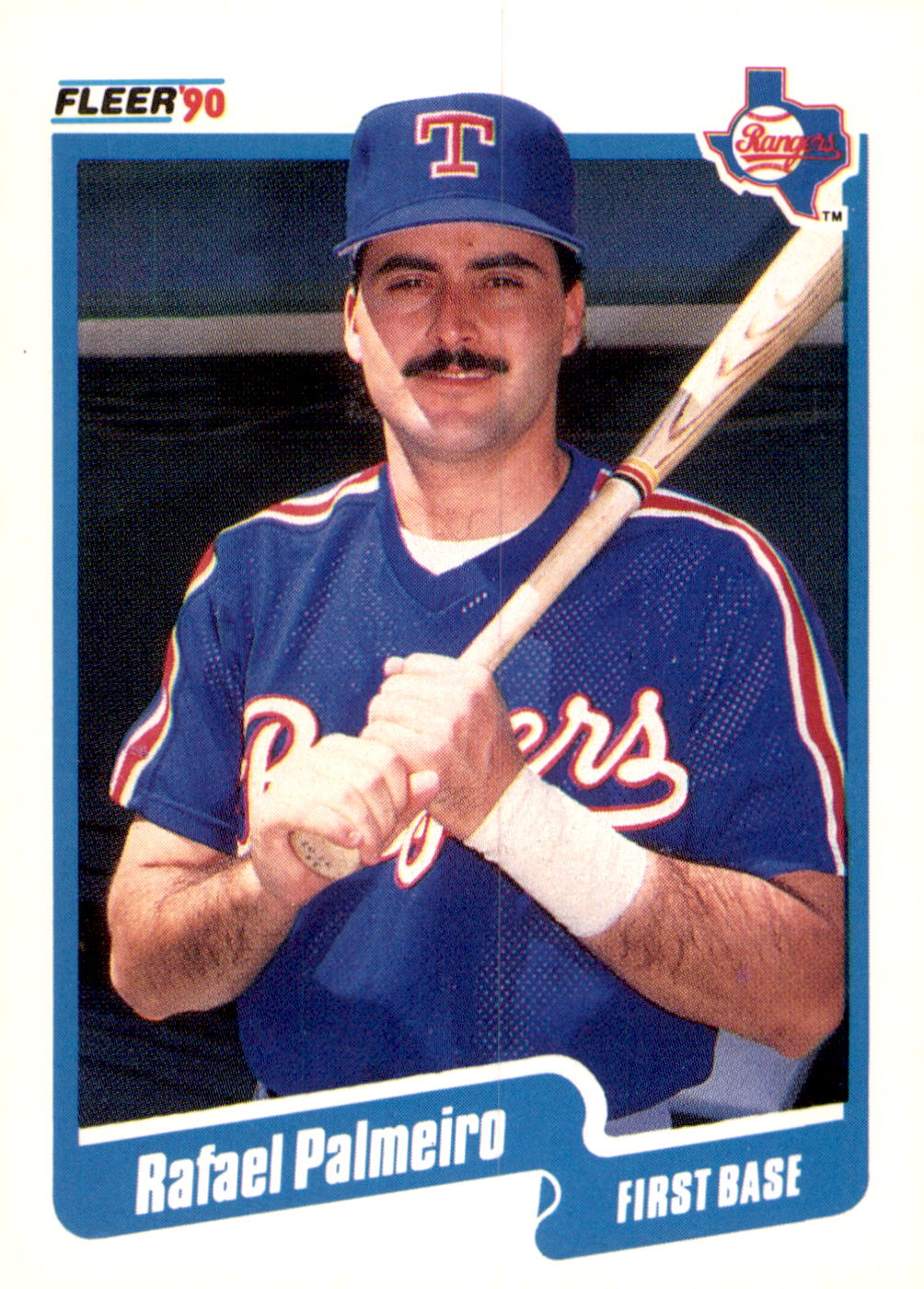 1990 Fleer #308 Rafael Palmeiro