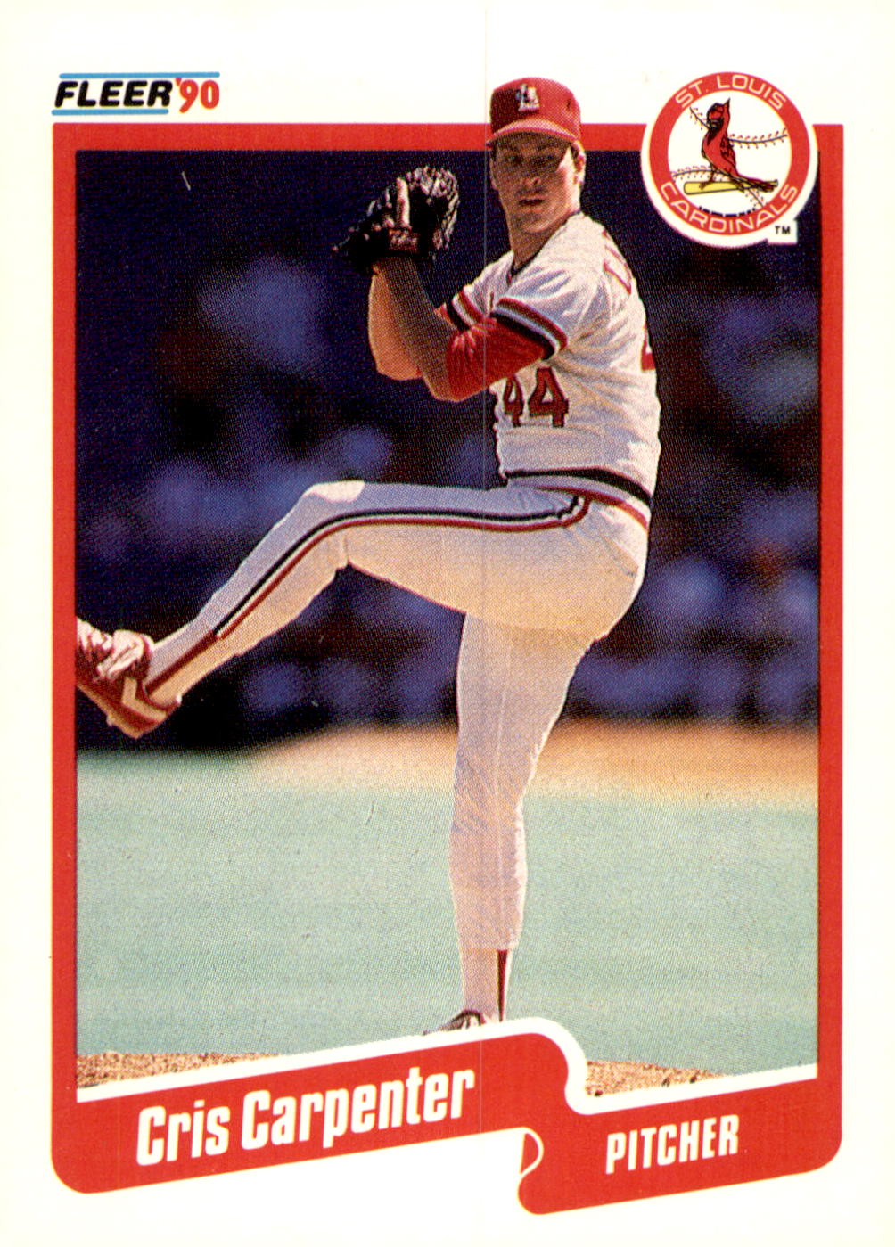 1990 Fleer #243b Cris Carpenter