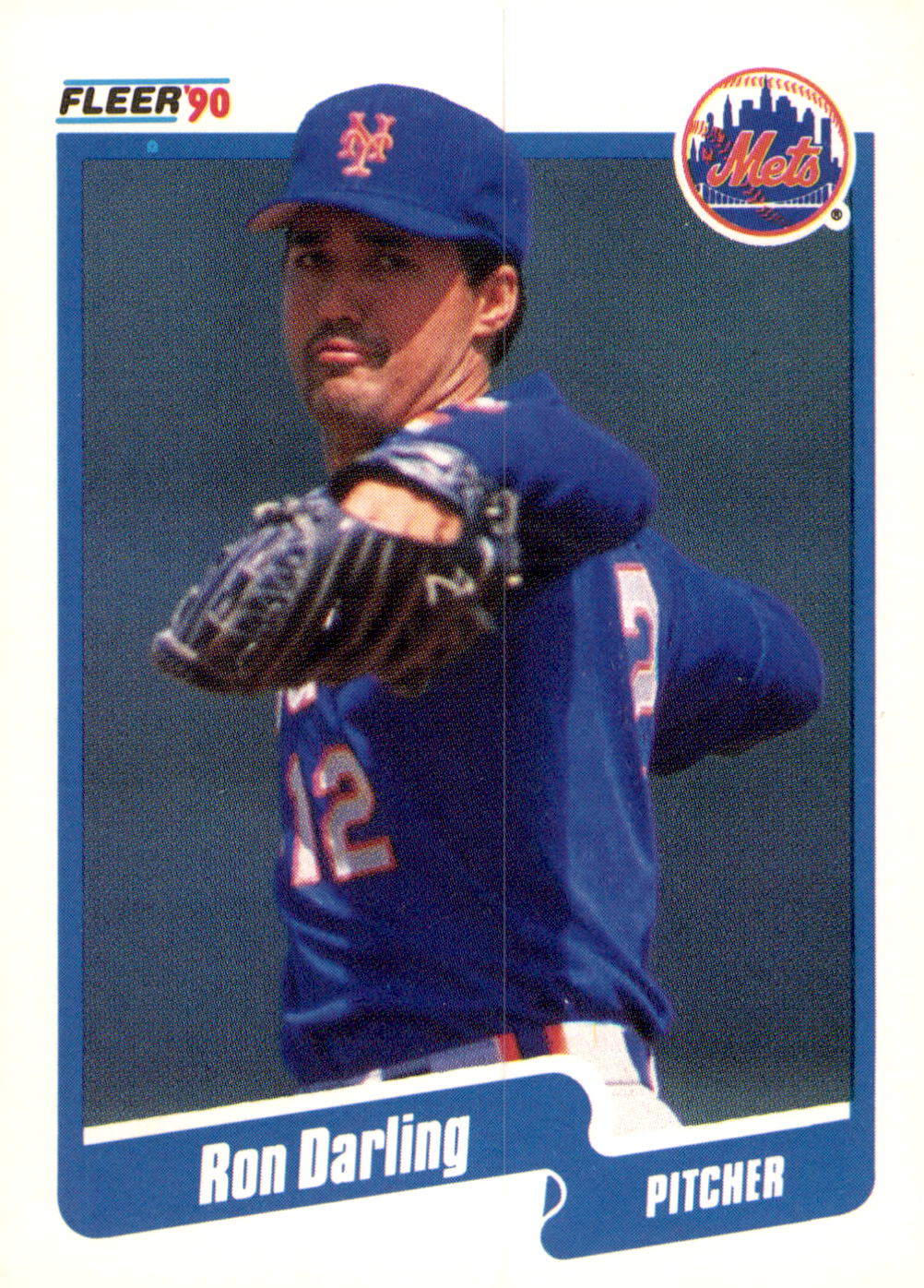1990 Fleer #201b Ron Darling