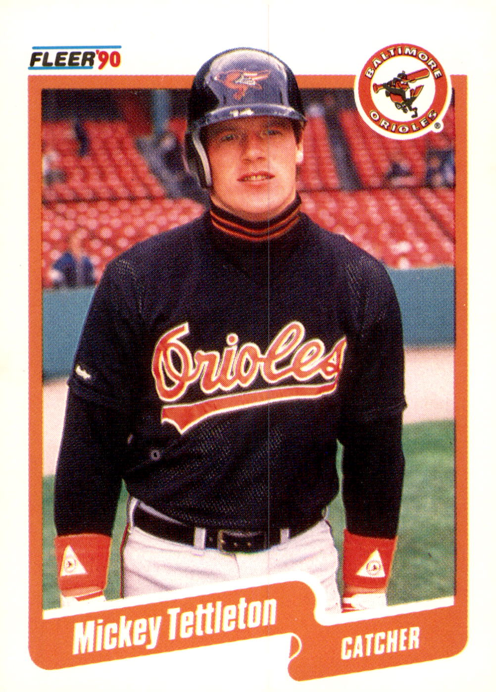 1990 Fleer #190 Mickey Tettleton