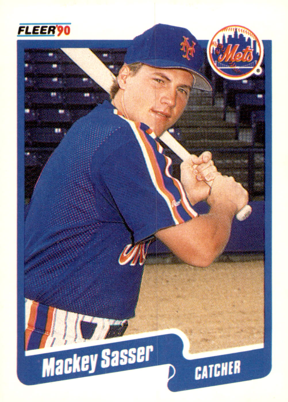 1990 Fleer #216b Mackey Sasser