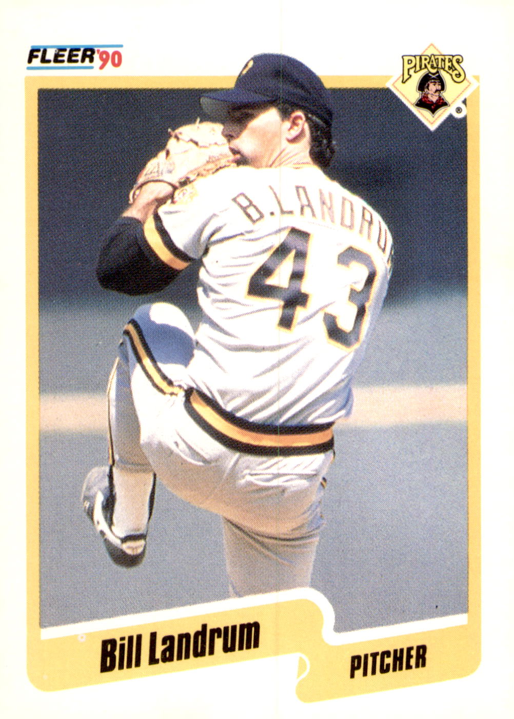 1990 Fleer #472b Bill Landrum